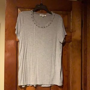 Rose & Olive light grey T